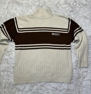VTG Southpole Turtleneck Sweater Men's XL Striped Hip-hop Heavyweight Y2K